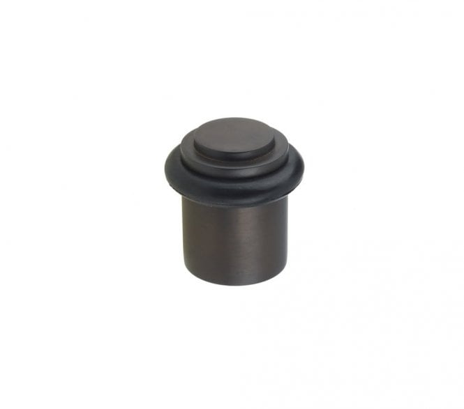 Burlington BUR962 Solid Brass Stepped Floor Mounted Door Stop - Dark Bronze