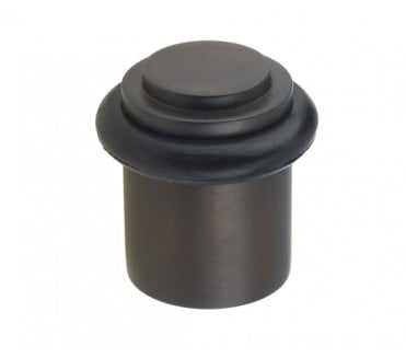 Burlington BUR962 Solid Brass Stepped Floor Mounted Door Stop - Dark Bronze