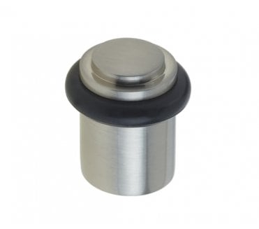 Burlington BUR962 Solid Brass Stepped Floor Mounted Door Stop - Satin Nickel
