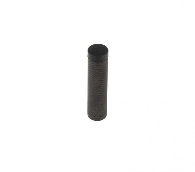 Burlington BUR968 Solid Brass Knurled Wall Mounted Door Stop - Dark Bronze