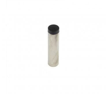 Burlington BUR968 Solid Brass Knurled Wall Mounted Door Stop - Polished Nickel