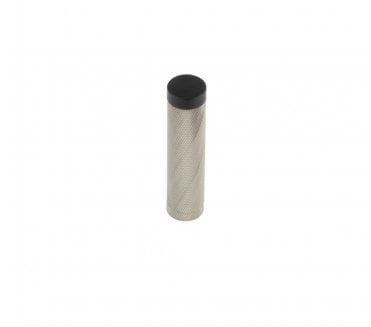 Burlington BUR968 Solid Brass Knurled Wall Mounted Door Stop - Satin Nickel