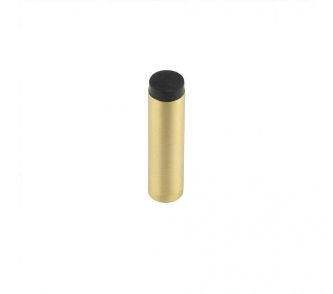 Burlington BUR970 Solid Brass Wall Mounted Door Stop - Satin Brass