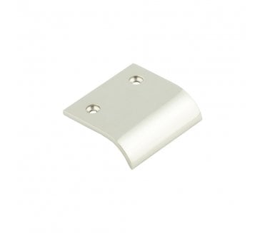 Burlington Curved Cabinet Edge Pulls - Polished Nickel