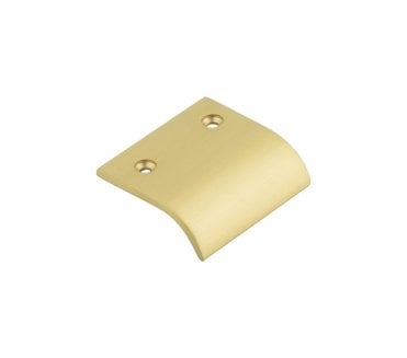 Burlington Curved Cabinet Edge Pulls - Satin Brass