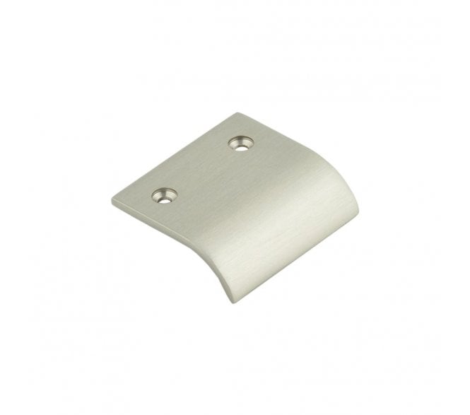 Burlington Curved Cabinet Edge Pulls - Satin Nickel