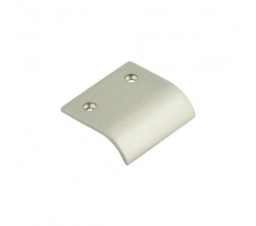 Burlington Curved Cabinet Edge Pulls - Satin Nickel