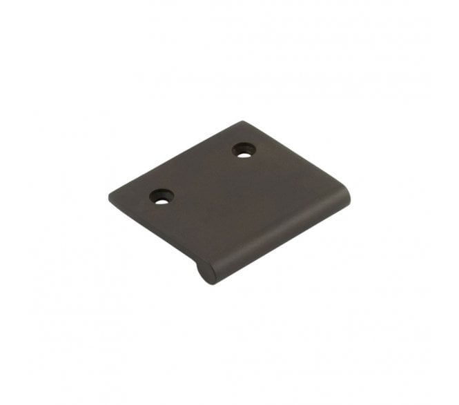 Burlington Flat Top Cabinet Edge Pulls - Dark Bronze