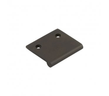 Burlington Flat Top Cabinet Edge Pulls - Dark Bronze