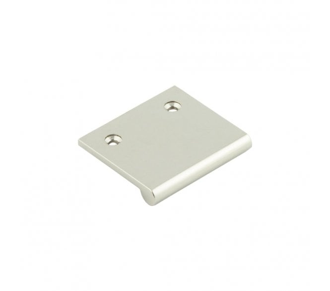Burlington Flat Top Cabinet Edge Pulls - Polished Nickel