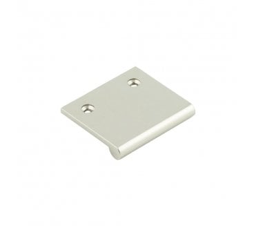 Burlington Flat Top Cabinet Edge Pulls - Polished Nickel