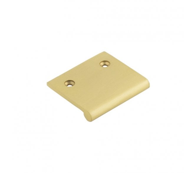Burlington Flat Top Cabinet Edge Pulls - Satin Brass