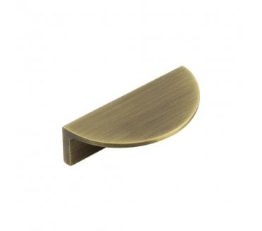 Burlington Half Moon Cabinet Edge Pulls - Antique Brass
