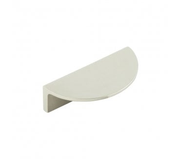 Burlington Half Moon Cabinet Edge Pulls - Polished Nickel