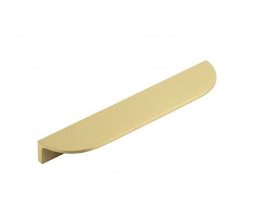 Burlington Half Moon Cabinet Edge Pulls - Satin Brass