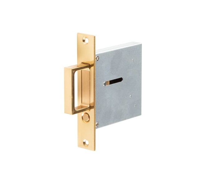 Burlington JV820 Luxury Sliding Door Edge Pull Handle - Polished Brass