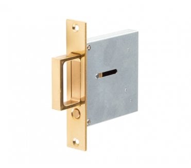 Burlington JV820 Luxury Sliding Door Edge Pull Handle - Polished Brass