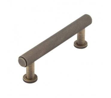Burlington Piccadilly Knurled Cabinet Handles - Antique Brass