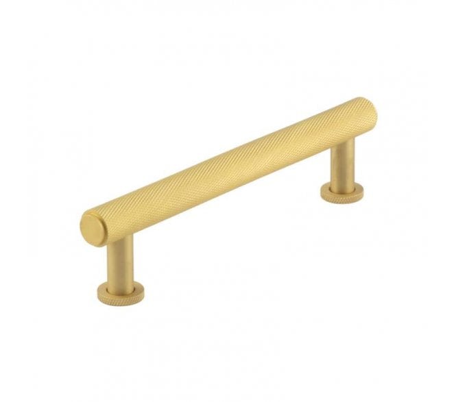 Burlington Piccadilly Knurled Cabinet Handles - Satin Brass