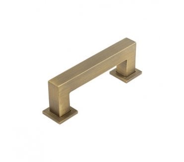 Burlington Trafalgar Square Cabinet Handles - Antique Brass