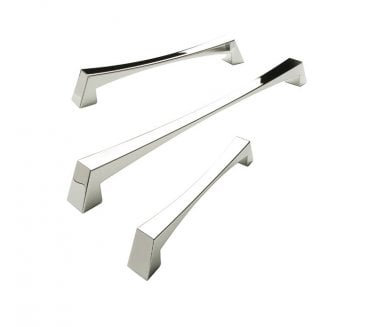 Caleido Art Deco Cabinet Pull Handles - Polished Chrome