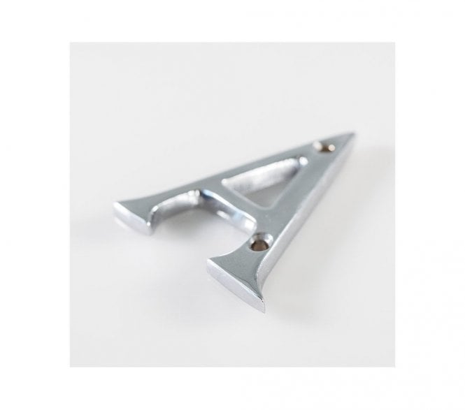 Carlisle Brass 53mm Door Letters (A-D) - Polished Chrome