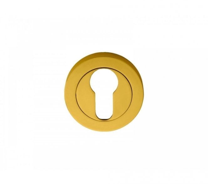Carlisle Brass AA1 Euro Profile Designer Escutcheon - Polished Brass