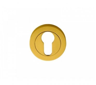 Carlisle Brass AA1 Euro Profile Designer Escutcheon - Polished Brass