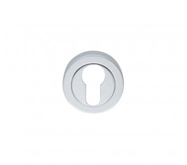 Carlisle Brass AA1 Euro Profile Designer Escutcheon - Satin Chrome