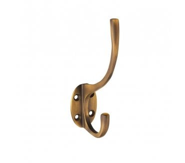 Carlisle Brass AA25 Victorian Hat & Coat Hook - Antique Brass