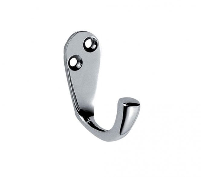 Carlisle Brass AA26 Single Robe Hook -  Polished Chrome
