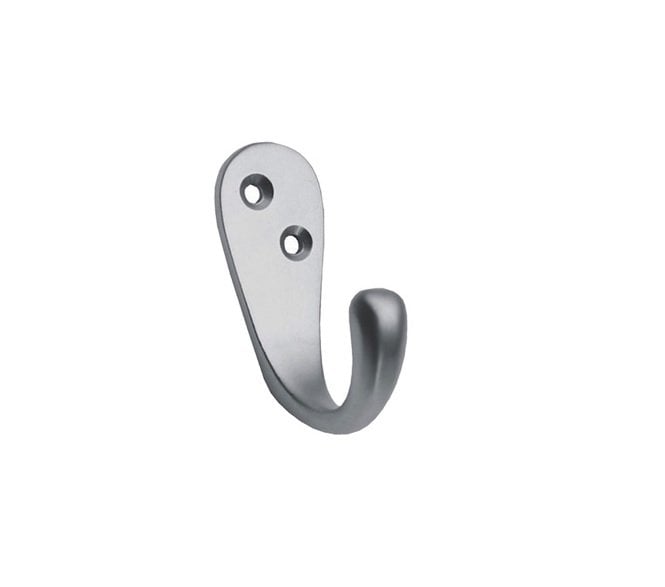 Carlisle Brass AA26 Single Robe Hook -  Satin Chrome