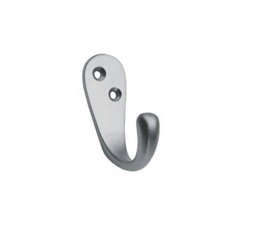 Carlisle Brass AA26 Single Robe Hook -  Satin Chrome