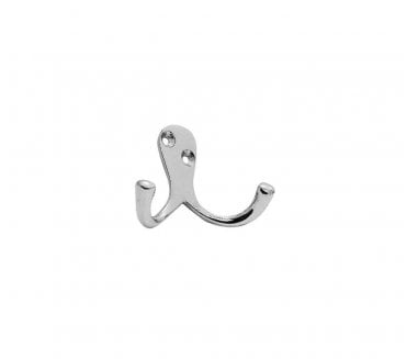 Carlisle Brass AA27 Double Robe Hook - Polished Chrome