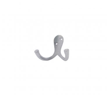 Carlisle Brass AA27 Double Robe Hook - Satin Chrome