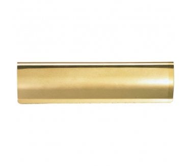 Carlisle Brass AA53 Curved Letter Plate Tidy - Foam Backed 281x79mm - Polished Brass