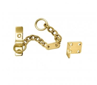 Carlisle Brass AA75 Heavy Duty Door Security Chain - Polished Brass