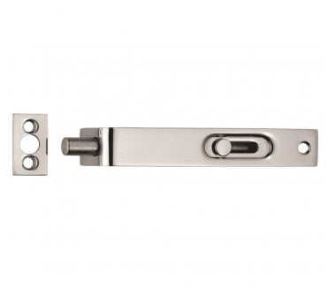 Carlisle Brass AA79 Slim Slide-Action Flush Bolt 100mm - Polished Chrome