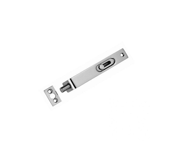 Carlisle Brass AA79 Slim Slide-Action Flush Bolt 100mm - Satin Chrome