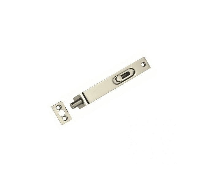 Carlisle Brass AA79 Slim Slide-Action Flush Bolt 100mm - Satin Nickel