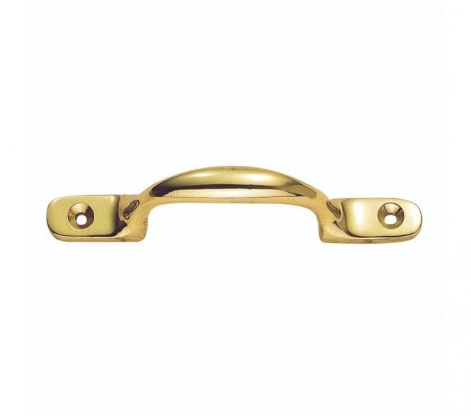 Carlisle Brass AA96 Sash Pull Handle 100mm - Polished Brass