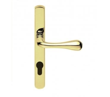Carlisle Brass AQ1NP92 Stella Multipoint Lock Handle 92mm c/c - Polished Brass