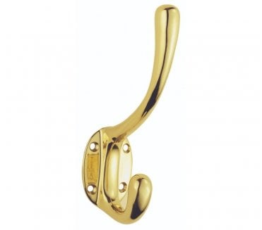 Carlisle Brass AQ25 Heavy Hat & Coat Hook - Polished Brass