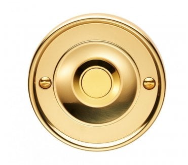 Carlisle Brass AQ30 Bell Push Round Design - Polished Brass
