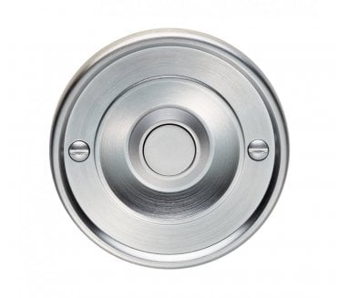 Carlisle Brass AQ30 Bell Push Round Design - Satin Chrome