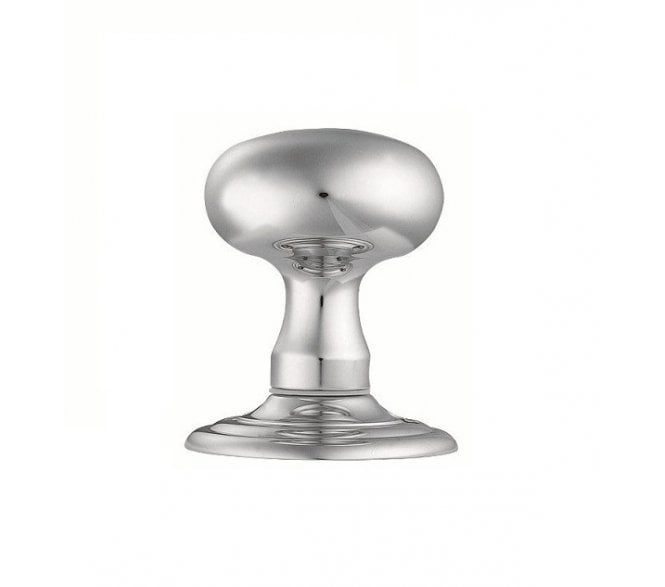 Carlisle Brass AQ34 Solid Oval Door Door Knobs - Polished Chrome