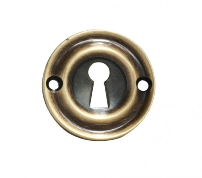 Carlisle Brass AQ41 Heavy Keyhole Escutcheon -Florentine Bronze