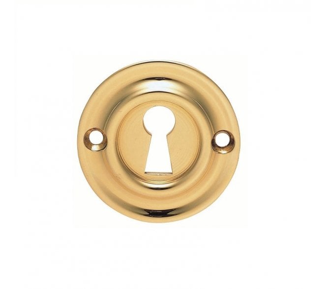 Carlisle Brass AQ41 Heavy Keyhole Escutcheon -Polished Brass