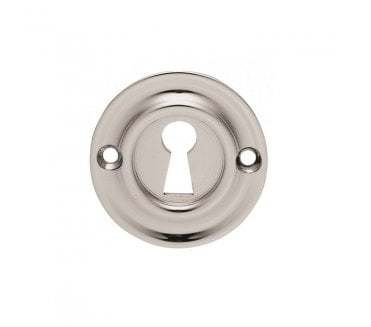 Carlisle Brass AQ41 Heavy Keyhole Escutcheon -Polished Chrome