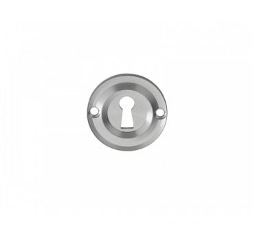 Carlisle Brass AQ41 Heavy Keyhole Escutcheon -Satin Chrome